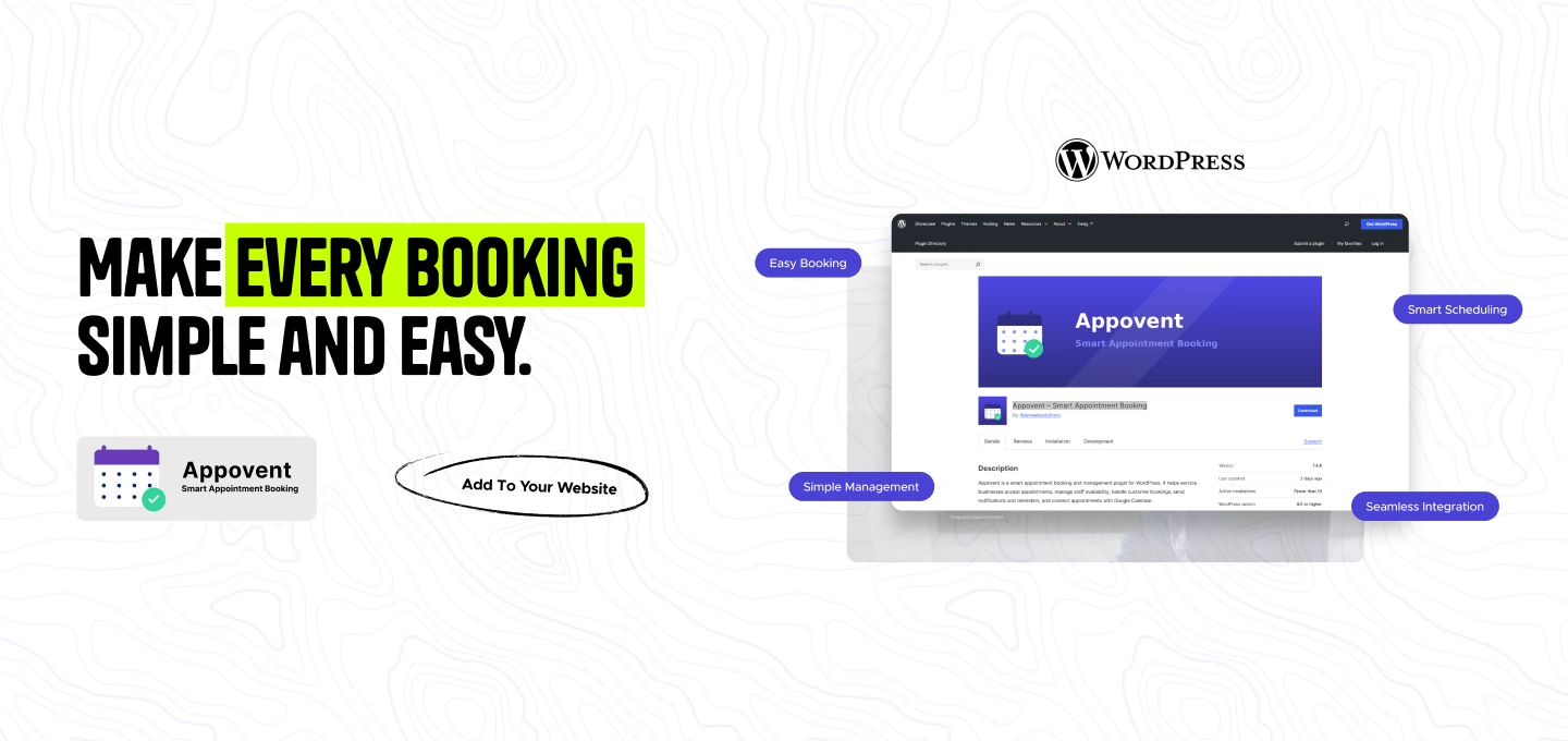 Appovent WordPress plugin banner
